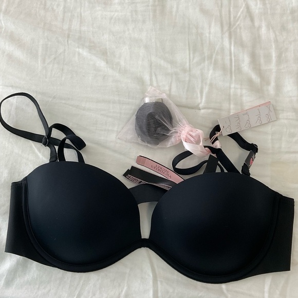 VERY SEXY Victoria secret Push-Up Strapless Bra black - Picture 1 of 7